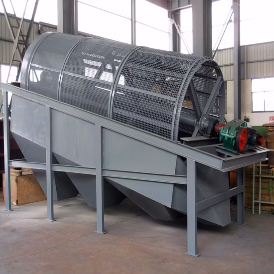 Trommel Screen Separator Machine Sand Gravel Rotary Trommel Vibrating Screen Separator Machinery Equipment